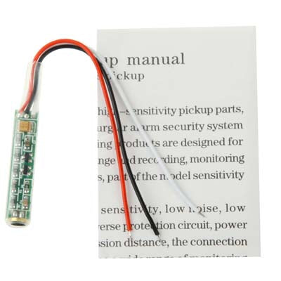 High Sensitivity Mini Monitor Audio Pickup, DC 6V-14V