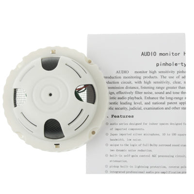 A3-Audio High Sensitivity Pinhole Style Audio Monitoring Head, Range: 10-120m2