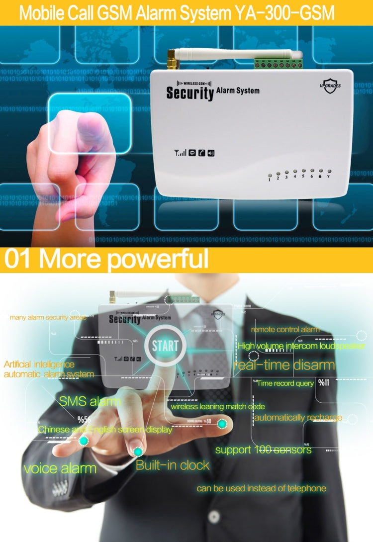 YA-300-GSM Wireless GSM Intelligent Anti-theft Electronic Alarm System