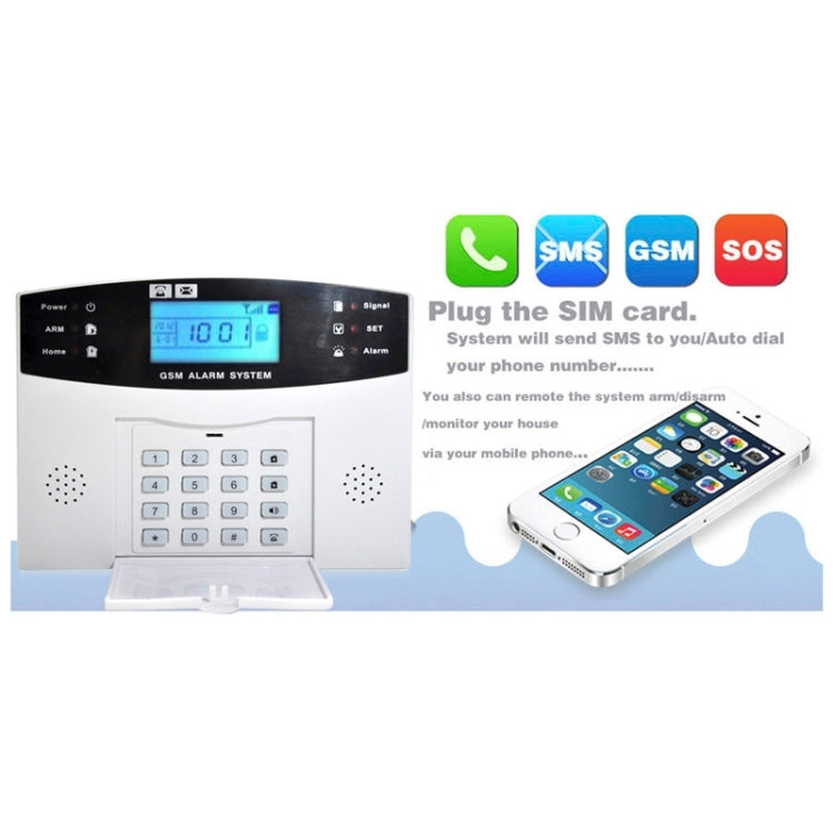 YA-500-GSM-5 Wireless GSM SMS Security Home House Burglar Alarm System With LCD Screen