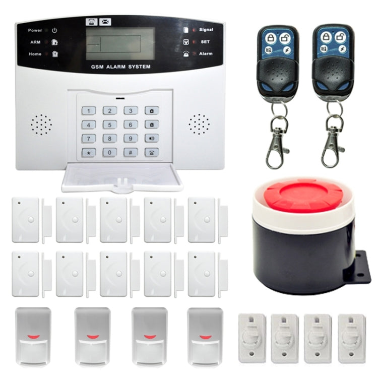 YA-500-GSM-6 Wireless GSM SMS Security Home House Burglar Alarm System With LCD Screen