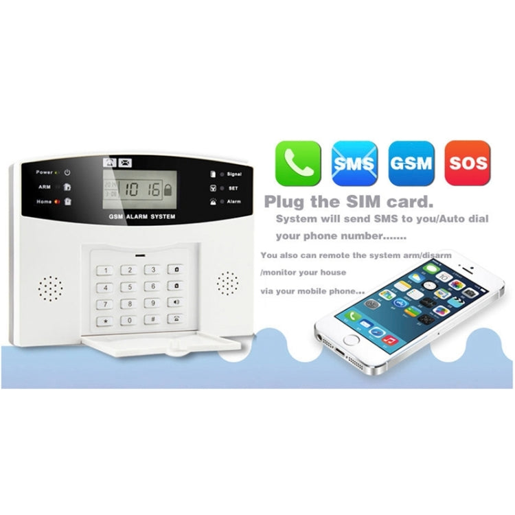 YA-500-GSM-6 Wireless GSM SMS Security Home House Burglar Alarm System With LCD Screen