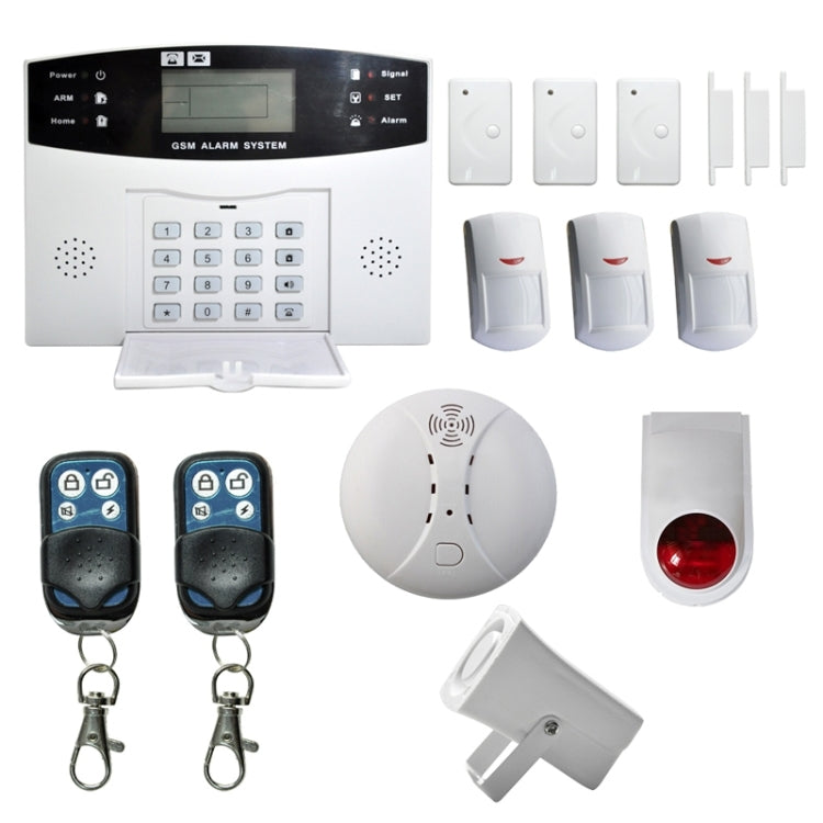 YA-500-GSM-7 Wireless GSM SMS Security Home House Burglar Alarm System With LCD Screen