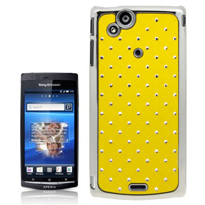 Luxury Bling Diamond Encrusted Plastic Case for Sony Ericsson Xperia Arc X12