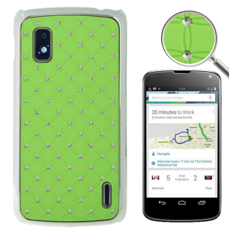 Luxury Bling Diamond Plating Skinning Plastic Case for LG Nexus 4 / E960