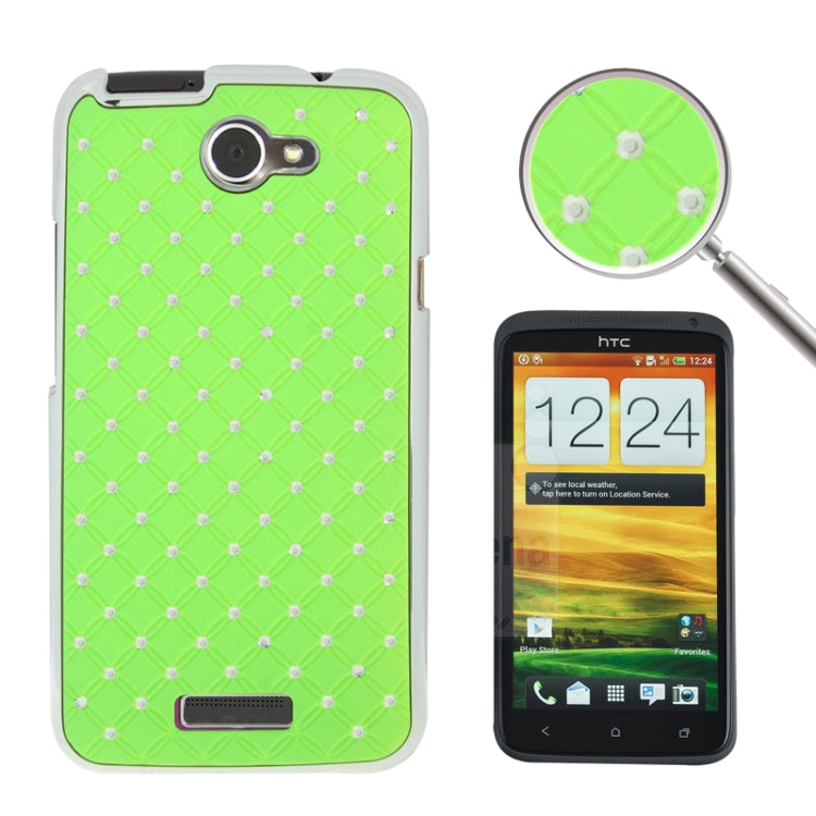 Luxury Bling Diamond Plating Skinning Plastic Case for HTC One X / S720e