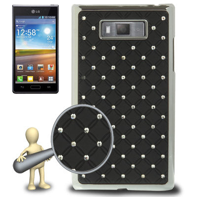 Luxury Bling Diamond Plating Skinning Case for LG Optimus L7 / P705