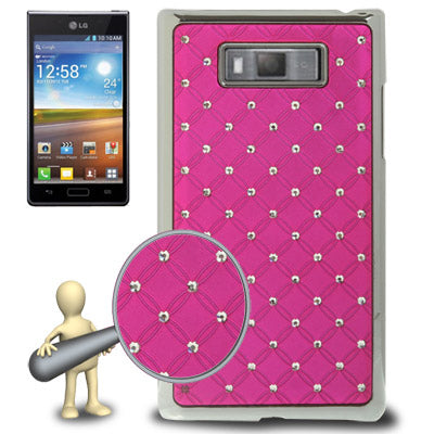 Luxury Bling Diamond Plating Skinning Case for LG Optimus L7 / P705