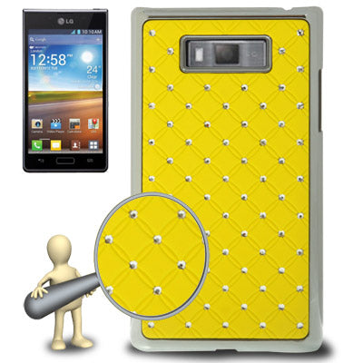 Luxury Bling Diamond Plating Skinning Case for LG Optimus L7 / P705