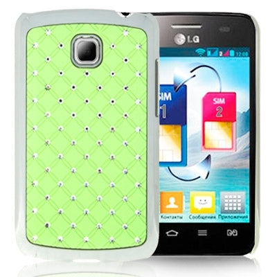 Luxury Bling Diamond Plating Skinning Case for LG Optimus L3 II / E430