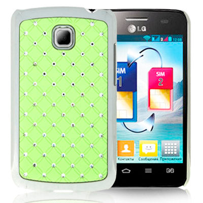 Luxury Bling Diamond Plating Skinning Case for LG Optimus L3 II / E430