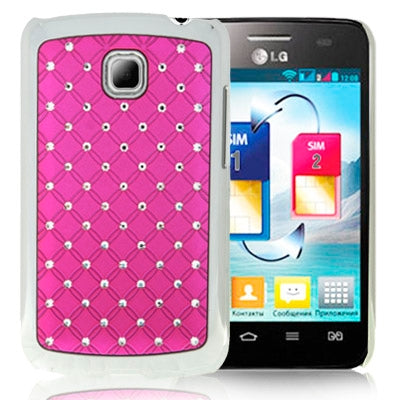 Luxury Bling Diamond Plating Skinning Case for LG Optimus L3 II / E430