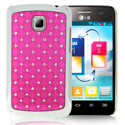 Luxury Bling Diamond Plating Skinning Case for LG Optimus L3 II / E430