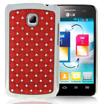 Luxury Bling Diamond Plating Skinning Case for LG Optimus L3 II / E430