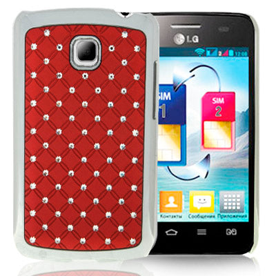 Luxury Bling Diamond Plating Skinning Case for LG Optimus L3 II / E430