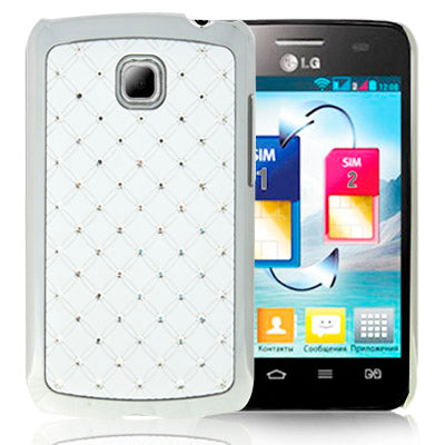 Luxury Bling Diamond Plating Skinning Case for LG Optimus L3 II / E430