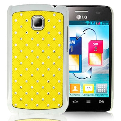 Luxury Bling Diamond Plating Skinning Case for LG Optimus L3 II / E430