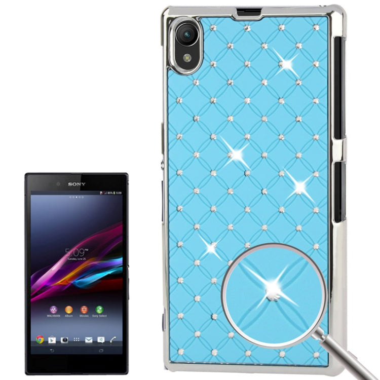 Luxury Bling Diamond Plating Skinning Plastic Case for Sony Xperia Z1 / L39h