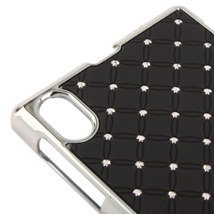 Luxury Bling Diamond Plating Skinning Plastic Case for Sony Xperia Z1 / L39h