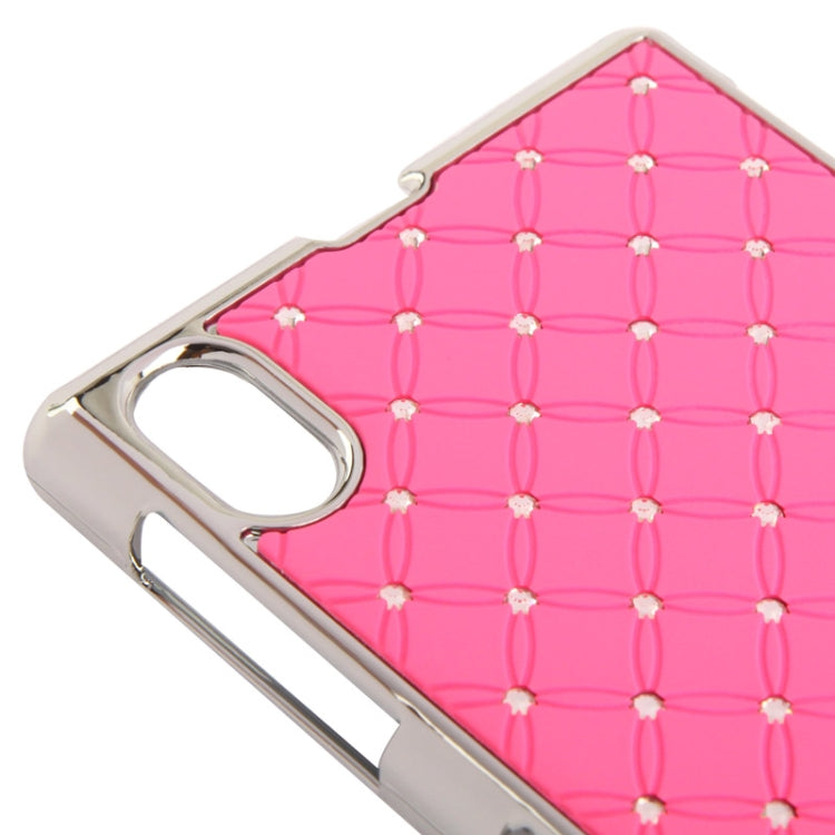 Luxury Bling Diamond Plating Skinning Plastic Case for Sony Xperia Z1 / L39h