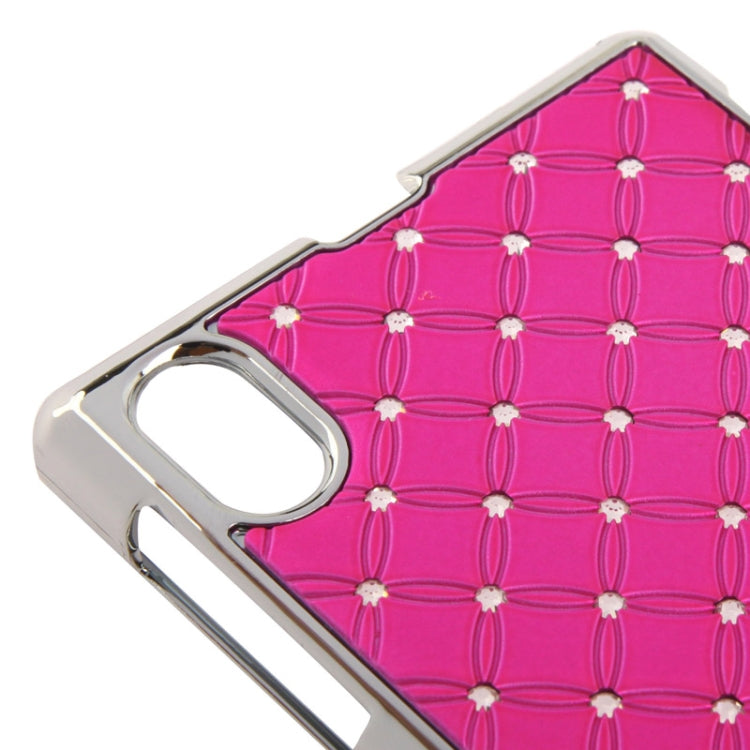 Luxury Bling Diamond Plating Skinning Plastic Case for Sony Xperia Z1 / L39h