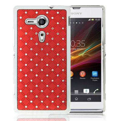 Luxury Bling Diamond Plating Skinning Case for Sony Xperia SP / M35h