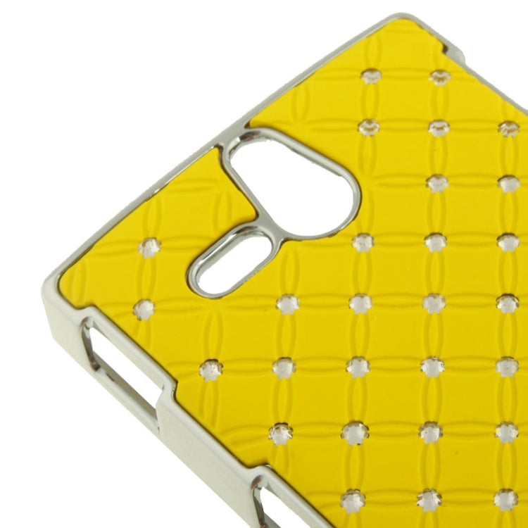 Luxury Bling Diamond Plating Skinning Plastic Case for Sony Xperia U / ST25i