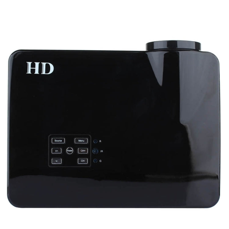 Uhappy U1 HD 1080P 3000LM Home Theater 1280*800 Projector for Video Games TV Movie, Support 3D + HDMI + YPbPr + DTV(HD DVB-T) + AV + S-Video + VGA