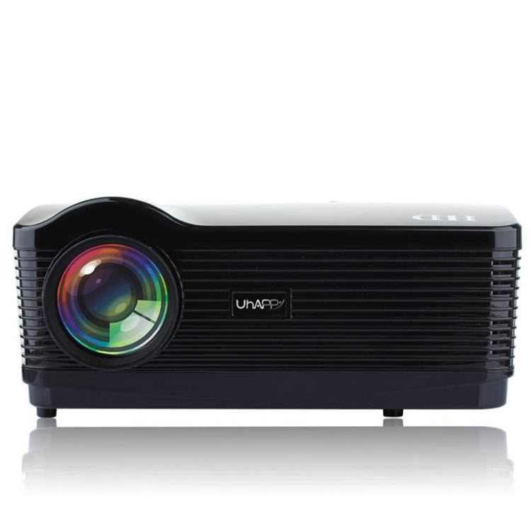 Uhappy U1 HD 1080P 3000LM Home Theater 1280*800 Projector for Video Games TV Movie, Support 3D + HDMI + YPbPr + DTV(HD DVB-T) + AV + S-Video + VGA
