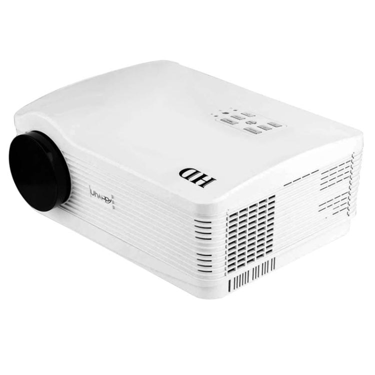Uhappy U1 HD 1080P 3000LM Home Theater 1280*800 Projector for Video Games TV Movie, Support 3D + HDMI + YPbPr + DTV(HD DVB-T) + AV + S-Video + VGA