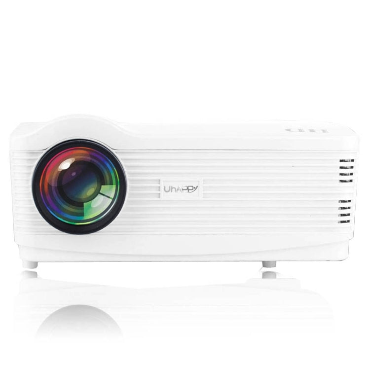 Uhappy U1 HD 1080P 3000LM Home Theater 1280*800 Projector for Video Games TV Movie, Support 3D + HDMI + YPbPr + DTV(HD DVB-T) + AV + S-Video + VGA