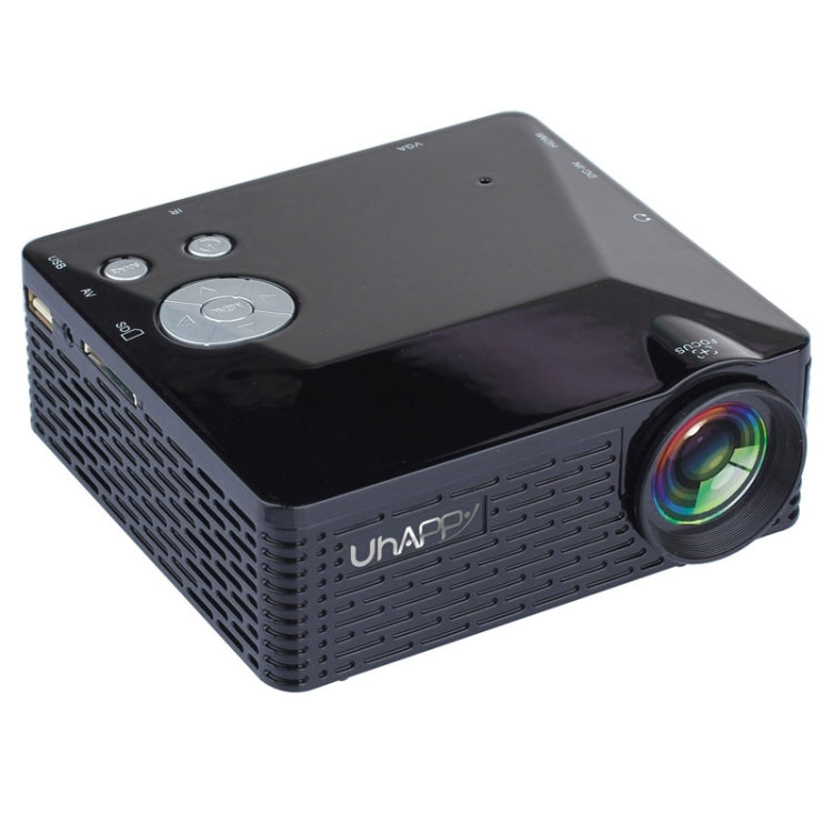 Uhappy U18 60LM Home Theater 320*240 Mini Projector with Remote Control, Support HDMI + USB + SD + AV + VGA