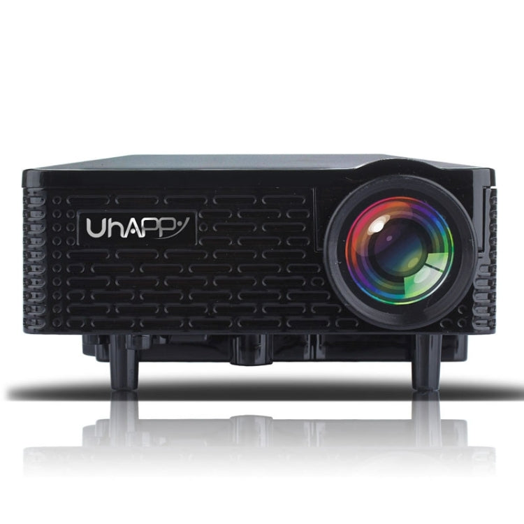 Uhappy U18 60LM Home Theater 320*240 Mini Projector with Remote Control, Support HDMI + USB + SD + AV + VGA