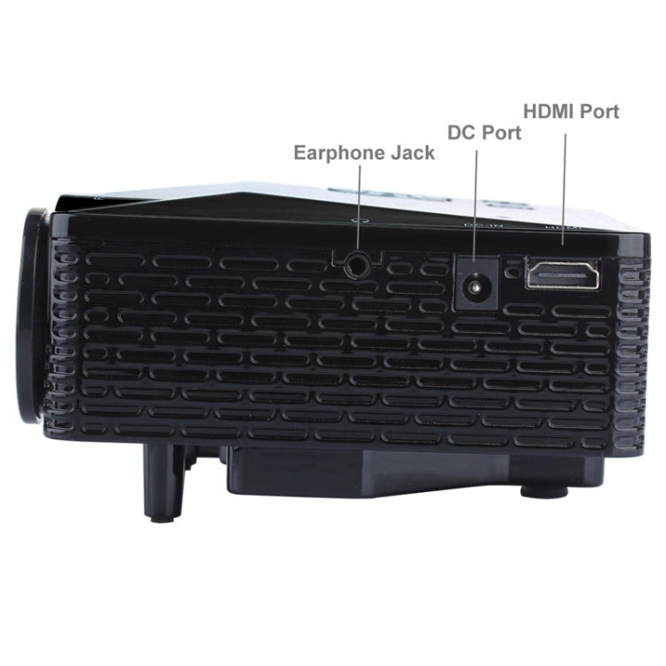 Uhappy U18 60LM Home Theater 320*240 Mini Projector with Remote Control, Support HDMI + USB + SD + AV + VGA