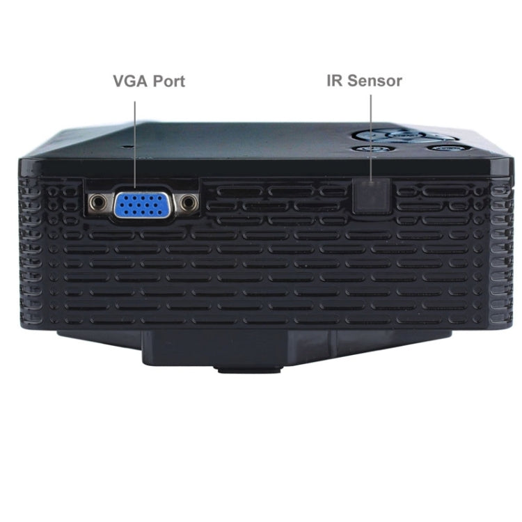 Uhappy U18 60LM Home Theater 320*240 Mini Projector with Remote Control, Support HDMI + USB + SD + AV + VGA