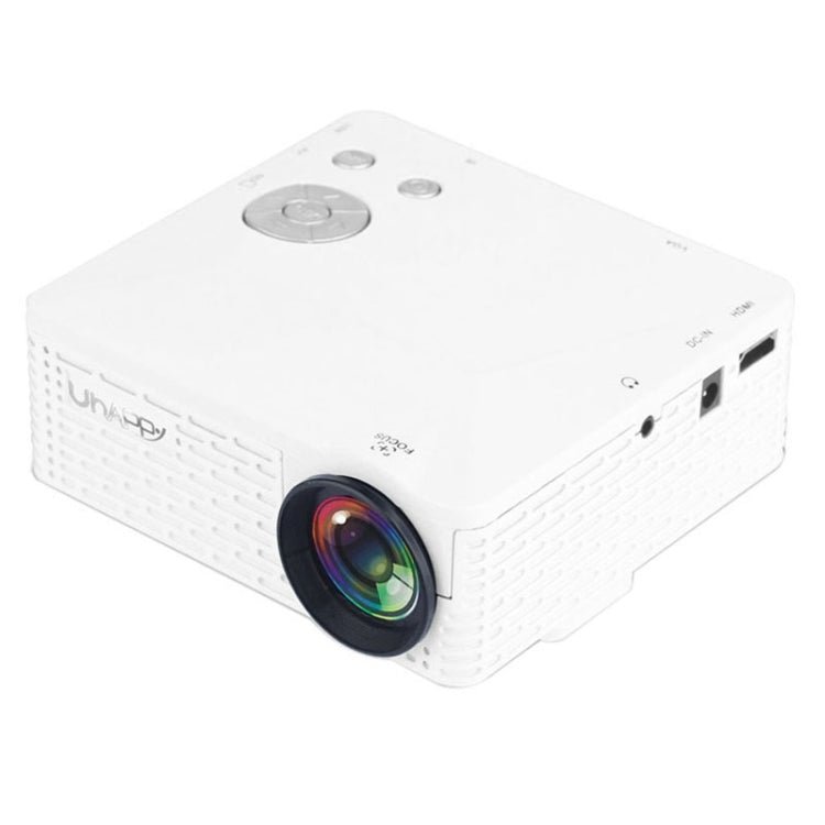 Uhappy U18 60LM Home Theater 320*240 Mini Projector with Remote Control, Support HDMI + USB + SD + AV + VGA