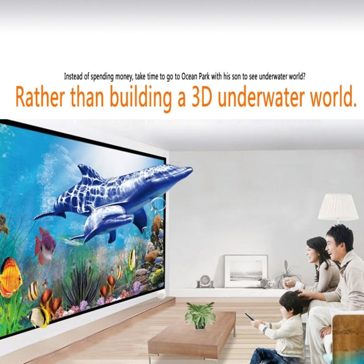 Uhappy U18 60LM Home Theater 320*240 Mini Projector with Remote Control, Support HDMI + USB + SD + AV + VGA