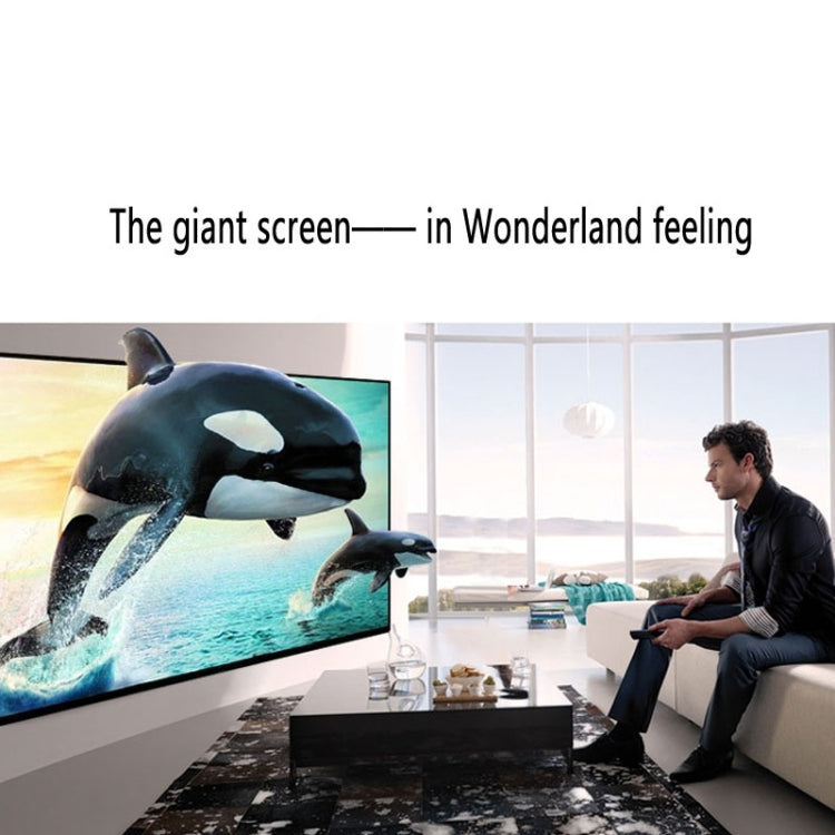 Uhappy U18 60LM Home Theater 320*240 Mini Projector with Remote Control, Support HDMI + USB + SD + AV + VGA