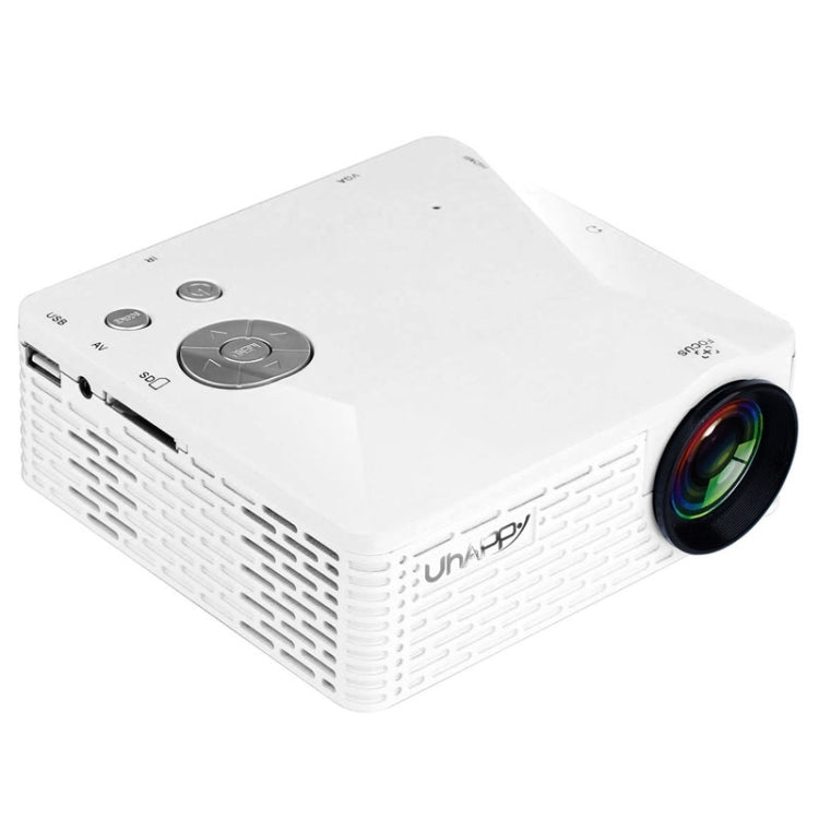 Uhappy U18 60LM Home Theater 320*240 Mini Projector with Remote Control, Support HDMI + USB + SD + AV + VGA