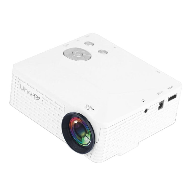 Uhappy U18 60LM Home Theater 320*240 Mini Projector with Remote Control, Support HDMI + USB + SD + AV + VGA
