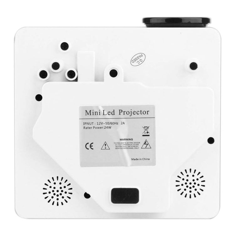 Uhappy U18 60LM Home Theater 320*240 Mini Projector with Remote Control, Support HDMI + USB + SD + AV + VGA