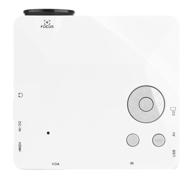 Uhappy U18 60LM Home Theater 320*240 Mini Projector with Remote Control, Support HDMI + USB + SD + AV + VGA