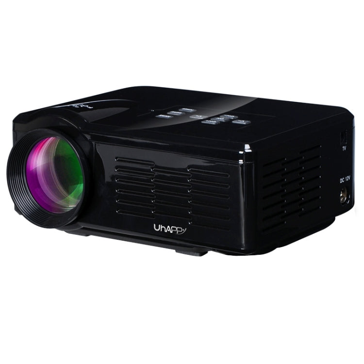 Uhappy U35 800LM Home Theater 640*480 Mini Projector with Remote Control, Support HDMI + SD + USB + TV + AV + VGA