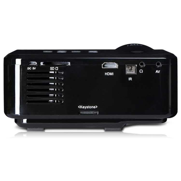 Uhappy U35 800LM Home Theater 640*480 Mini Projector with Remote Control, Support HDMI + SD + USB + TV + AV + VGA