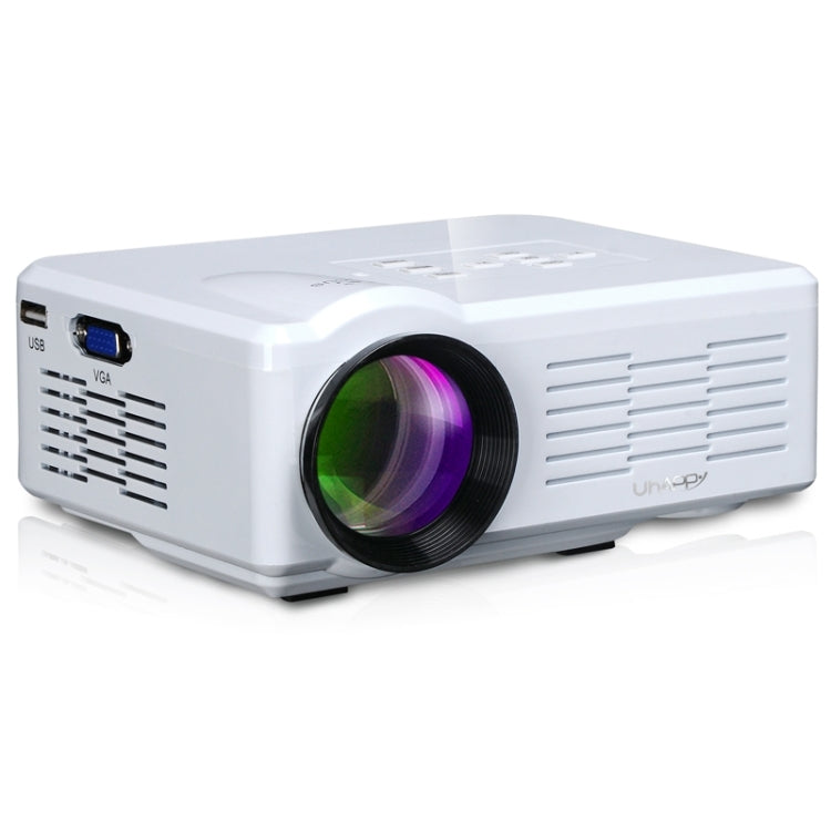 Uhappy U35 800LM Home Theater 640*480 Mini Projector with Remote Control, Support HDMI + SD + USB + TV + AV + VGA