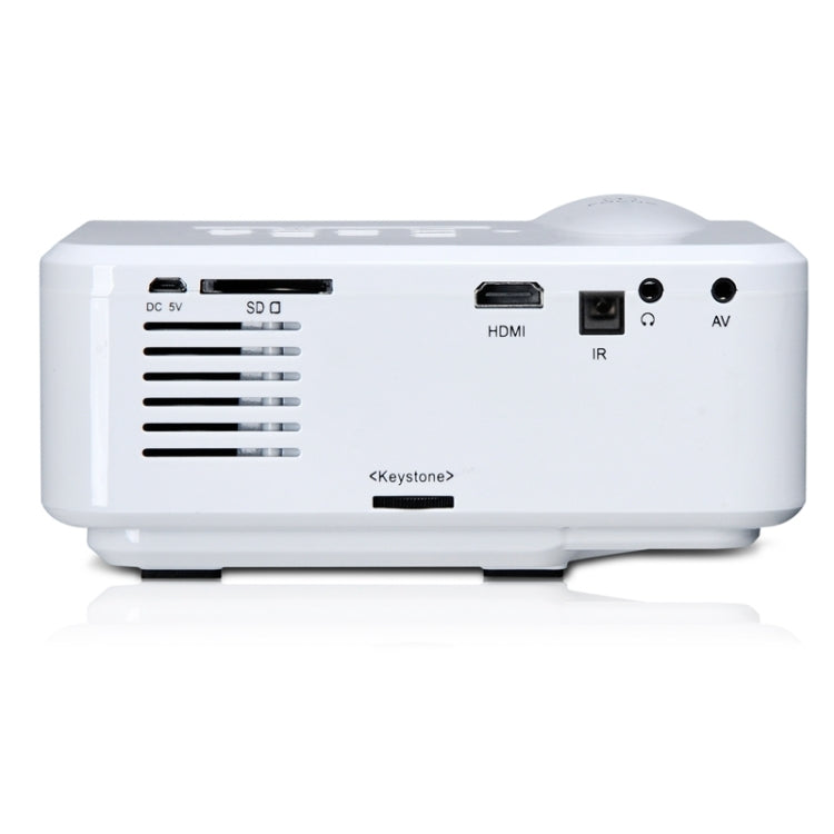 Uhappy U35 800LM Home Theater 640*480 Mini Projector with Remote Control, Support HDMI + SD + USB + TV + AV + VGA