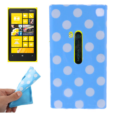 Blue and White Dot Pattern TPU Protection Case for Nokia Lumia 920