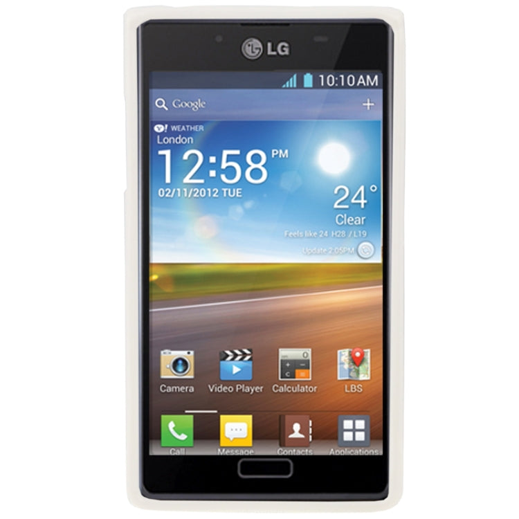 White and Colourful Dot Pattern TPU Case for LG Optimus L7 / P705