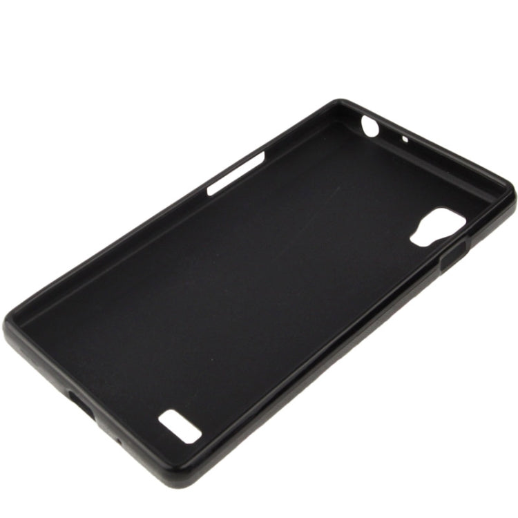 Black and Purple Dot Pattern TPU Case for LG Optimus L9 / P760