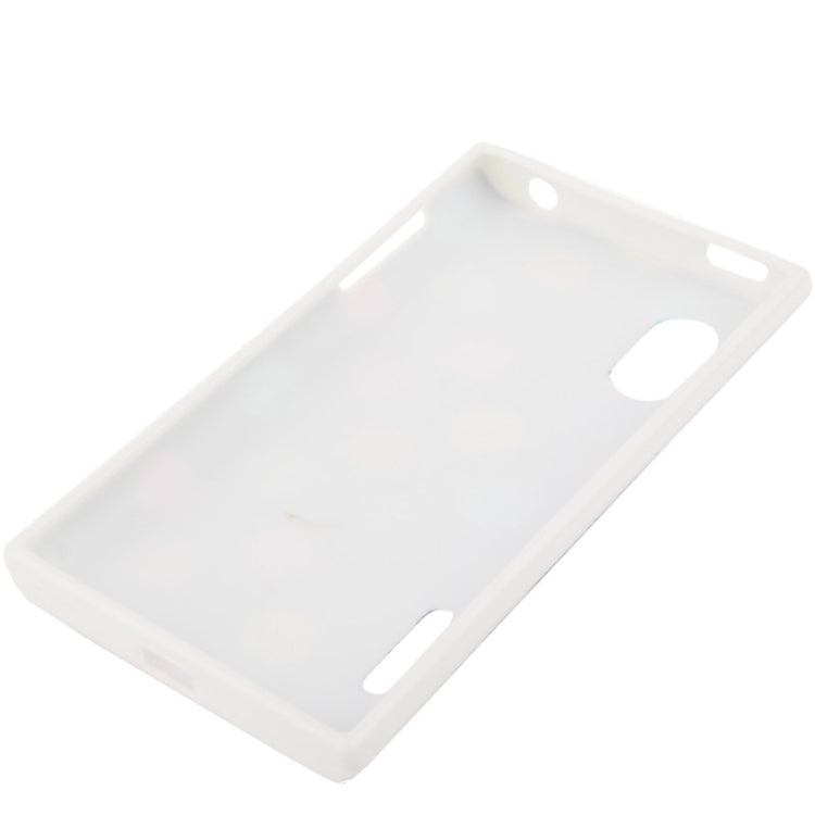 White and Colourful Dot Pattern TPU Case for LG Optimus L5 / E610